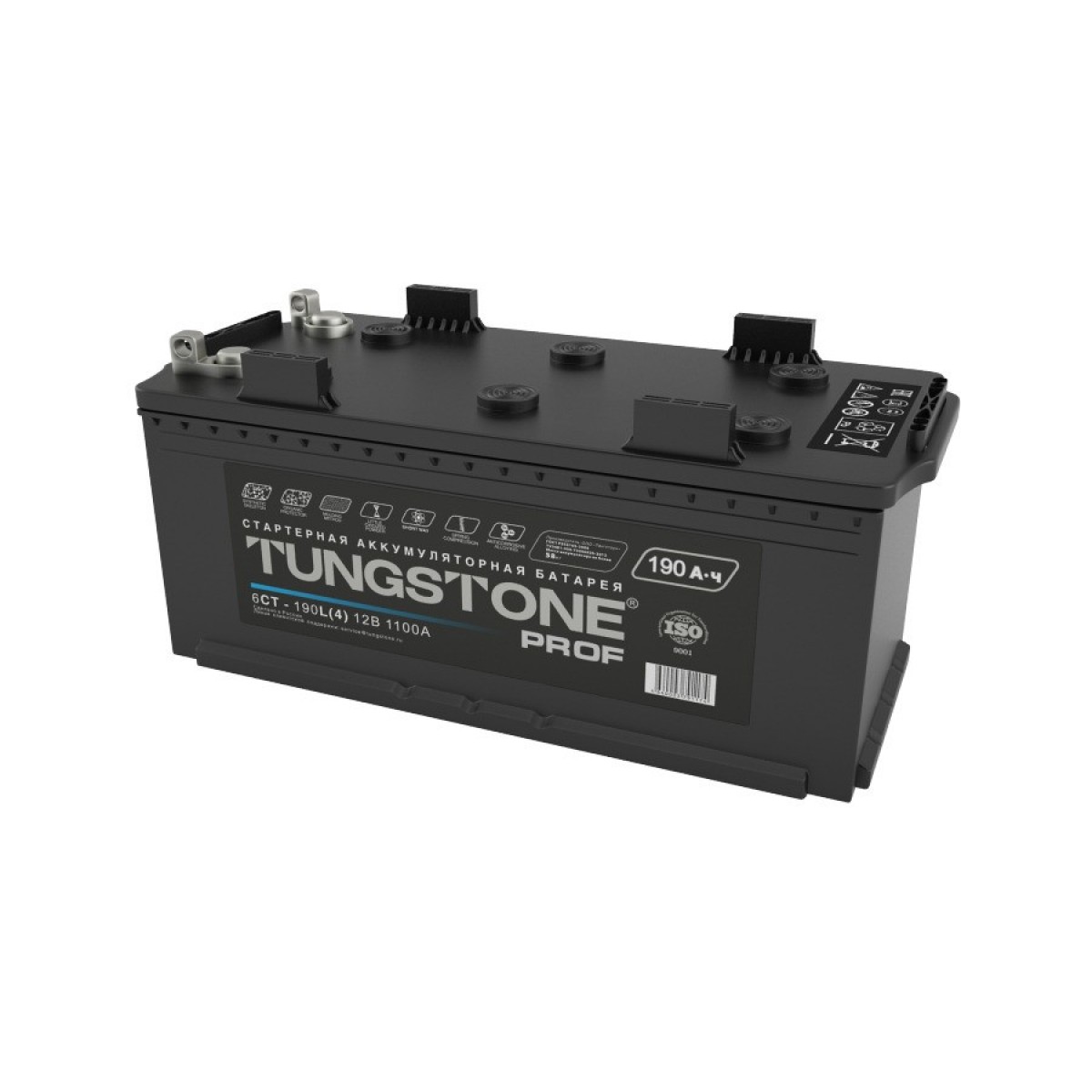 Аккумулятор TUNGSTONE Prof 6CT - 190 N (4) ёмкость 190 Ач пусковой ток 1100А